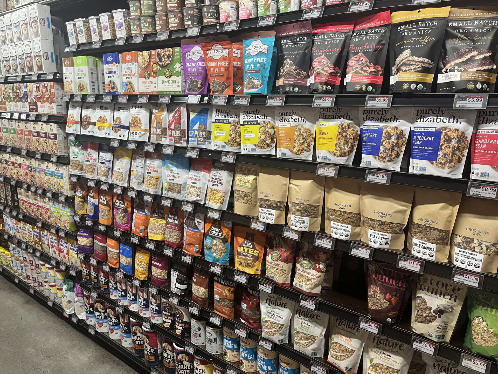 Electronic shelf labels for grocery